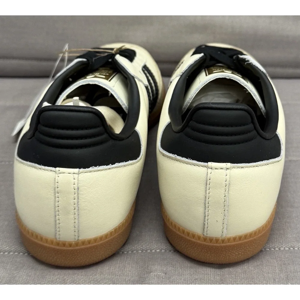 WOMENS ADIDAS SAMBA OG W_CREAM WHITE/BLACK/SAND ID0478-SIZE 10